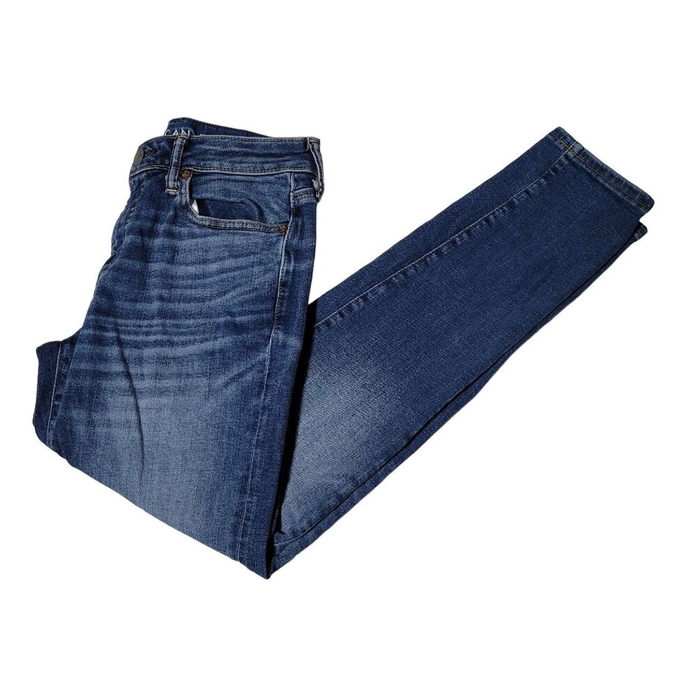 American Eagle Athletic Skinny Flex Jeans Mens Size 29 X 30 Low Rise Medium Wash